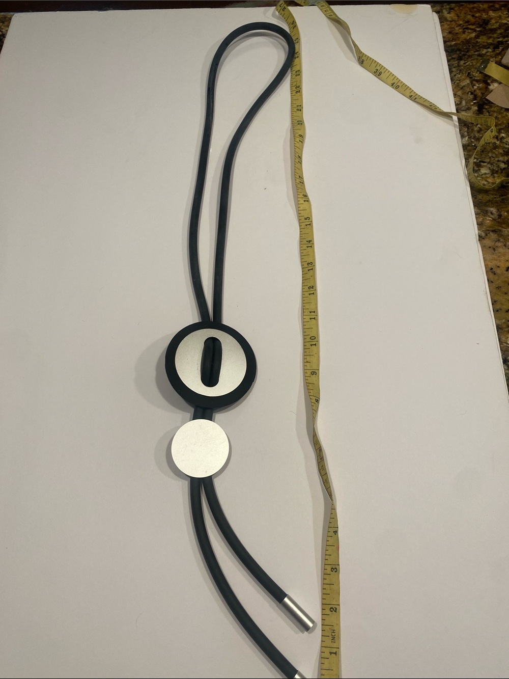 Women’s Modern Black and Silver Pendant Necklace